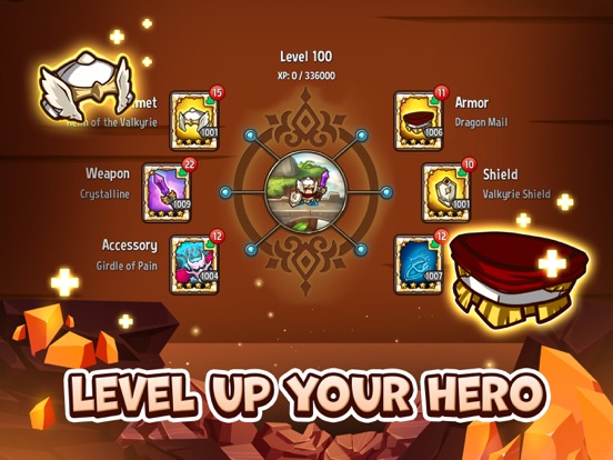 ภาพหน้าจอของ Crazy Defense Heroes: RPG TD iPad 