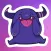 Purple Monster Stickers