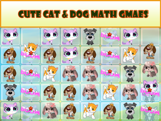 Tangkapan layar Cute Cat and Dog Match Animals iPad 