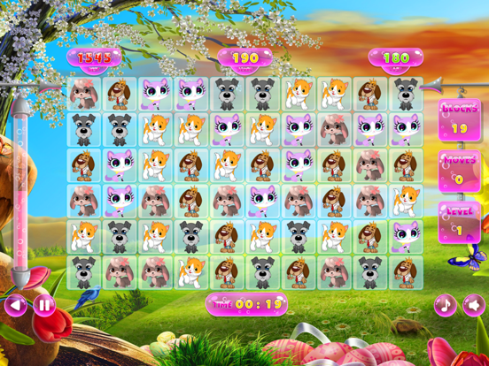 Tangkapan layar Cute Cat and Dog Match Animals iPad 