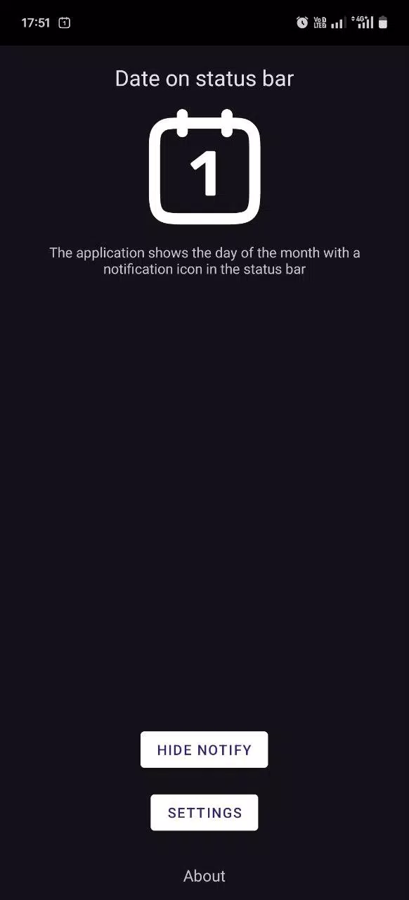 Date on status bar Screenshots
