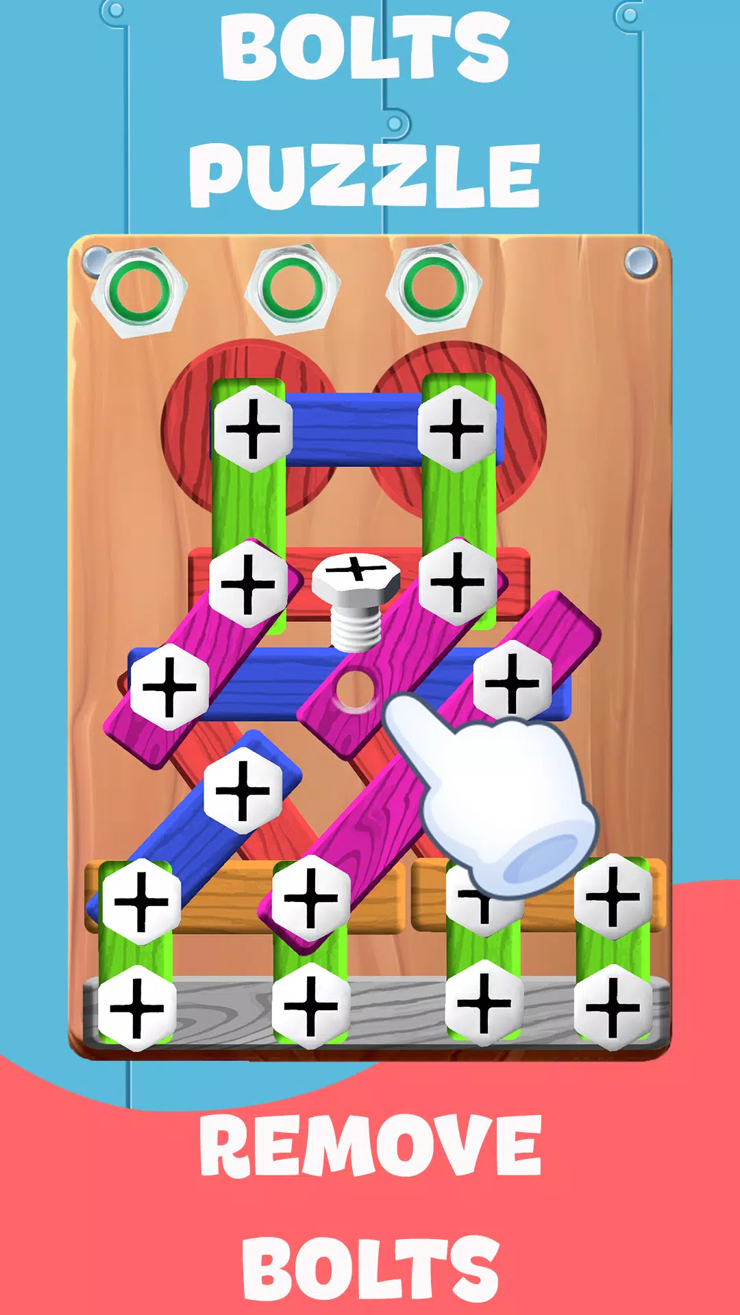 Screw Wood Nuts & Bolts Puzzle Screenshots