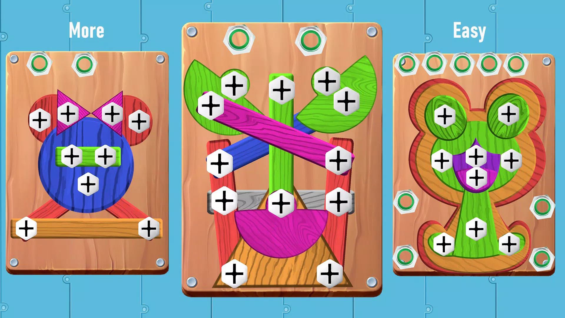 Screw Wood Nuts & Bolts Puzzle Screenshots