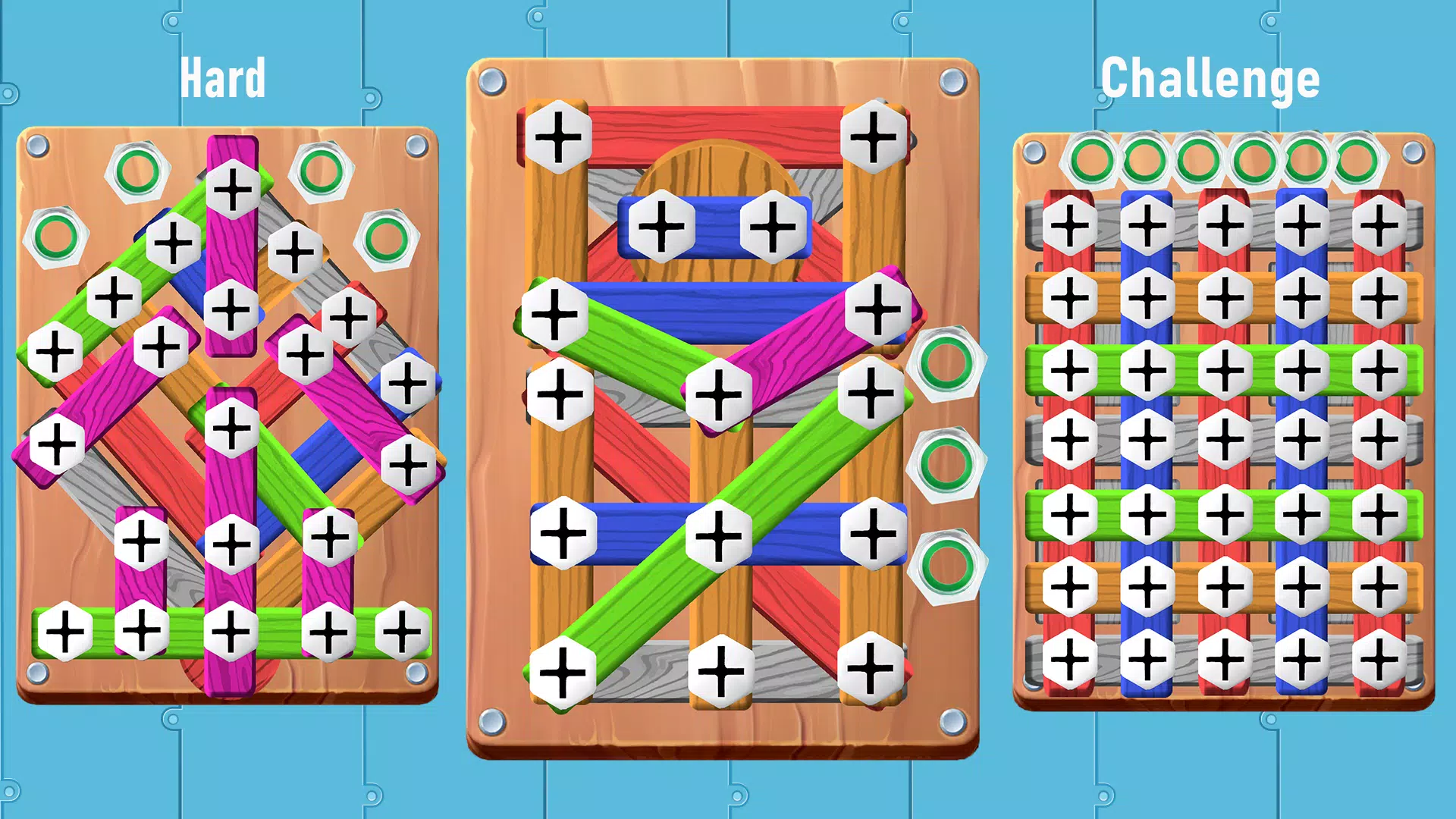 Screw Wood Nuts & Bolts Puzzle Screenshots