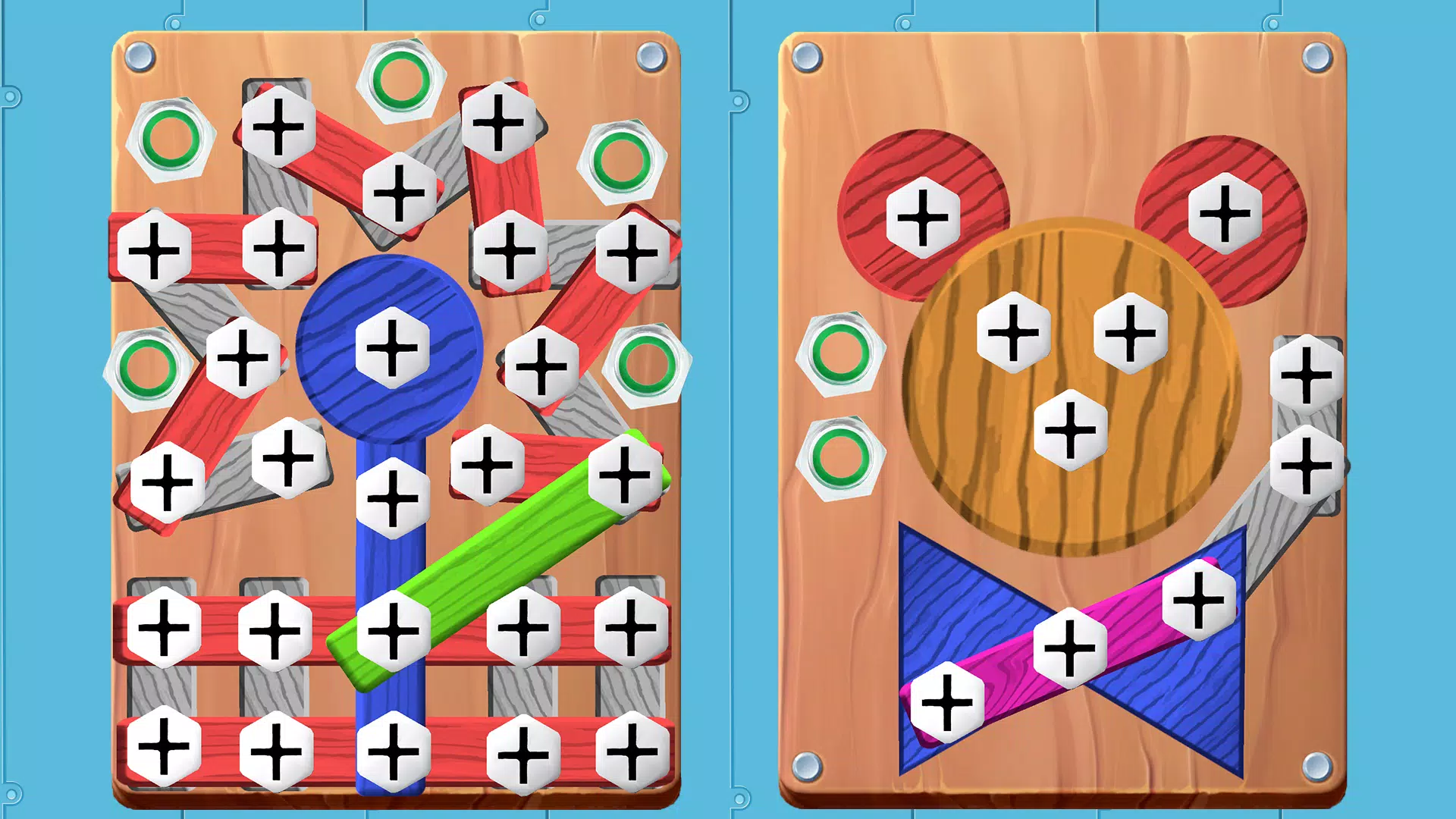 Screw Wood Nuts & Bolts Puzzle Screenshots