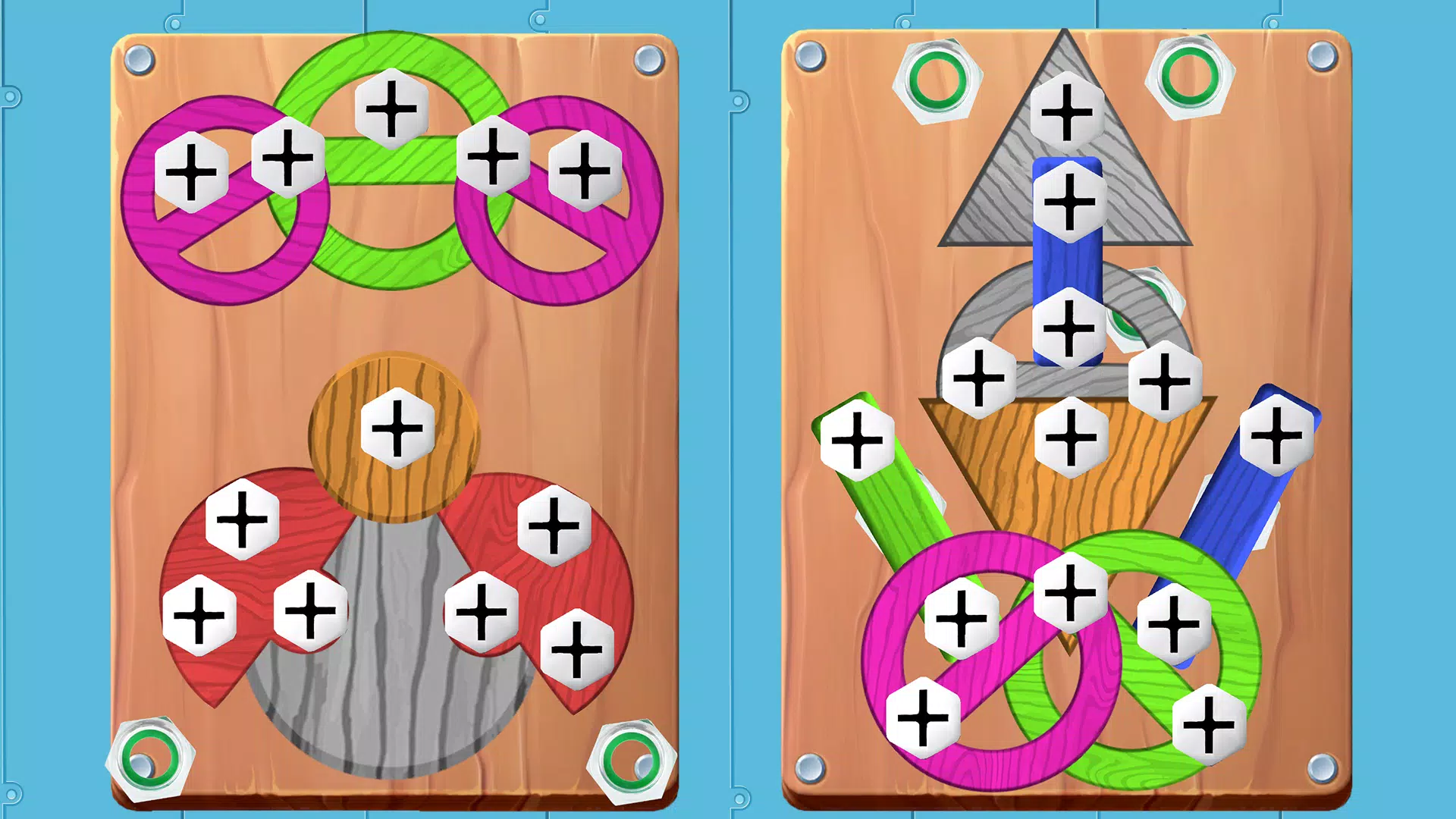 Screw Wood Nuts & Bolts Puzzle Screenshots
