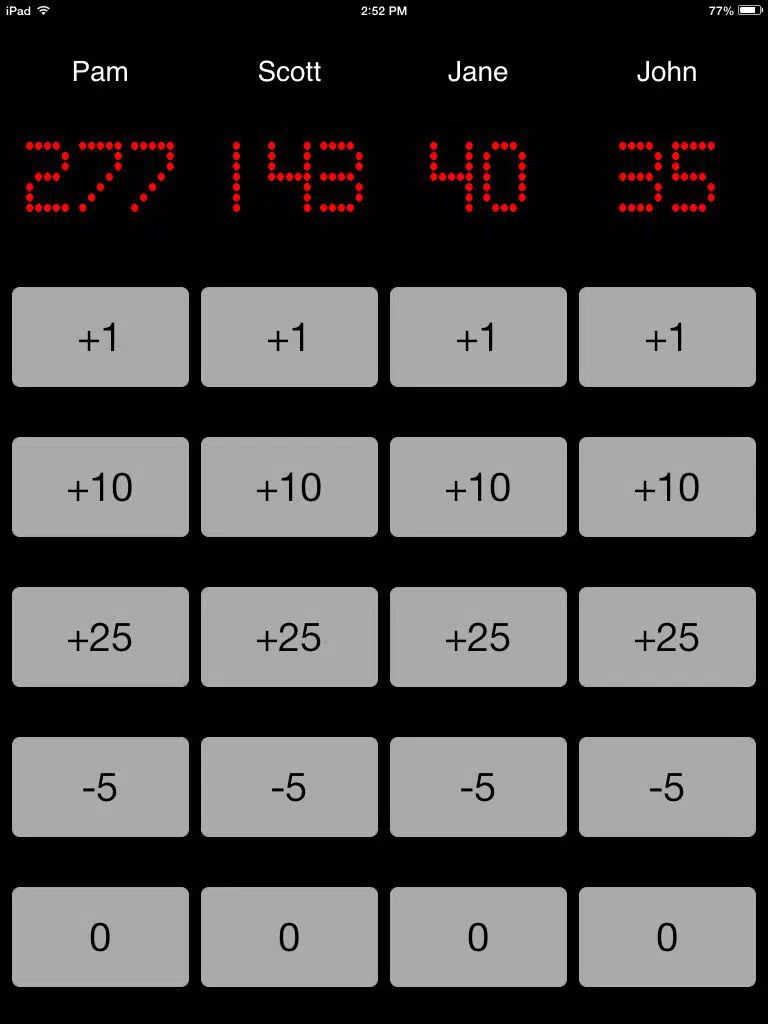 Scorekeeper Pro - Keep Score for Dice, Card, Board and Sports Games! iPad Screenshots