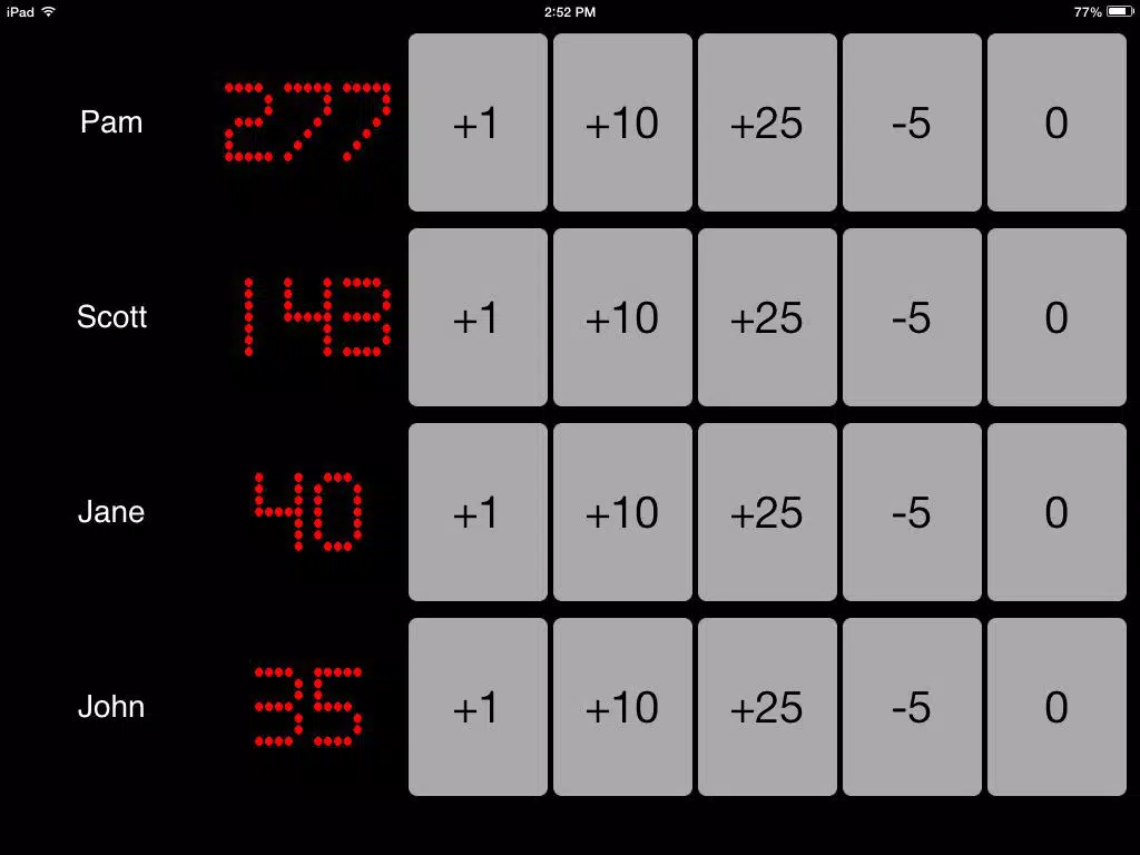 Scorekeeper Pro - Keep Score for Dice, Card, Board and Sports Games! iPad Screenshots