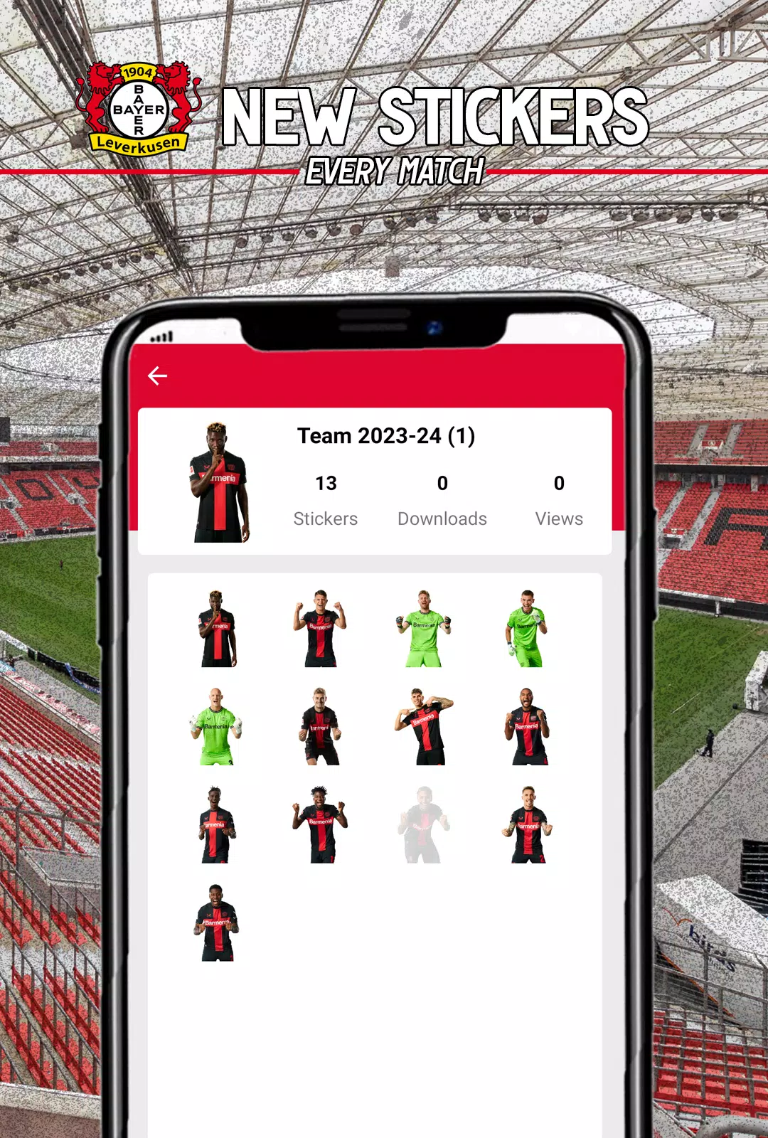 Leverkusen Stickers Screenshots