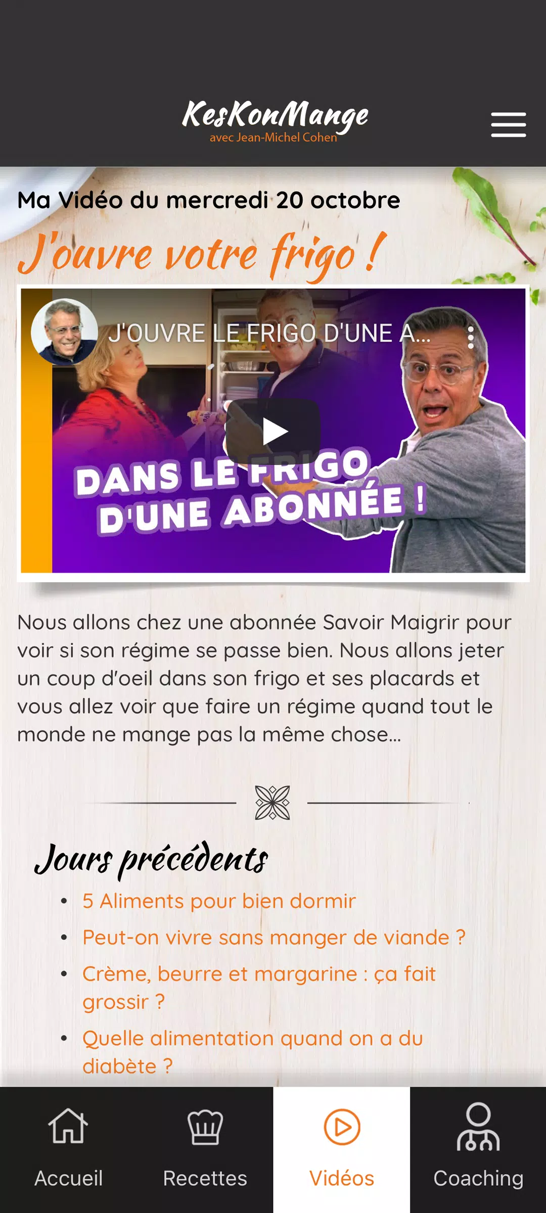 KesKonMange avec Dr.J-M Cohen Screenshots