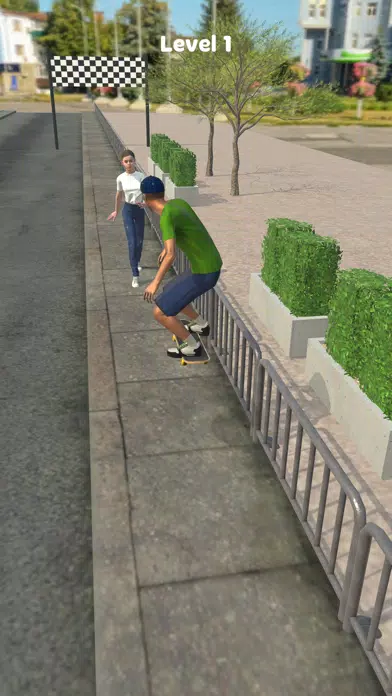 Capturas de tela do Skater!