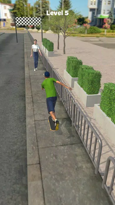 Capturas de tela do Skater!
