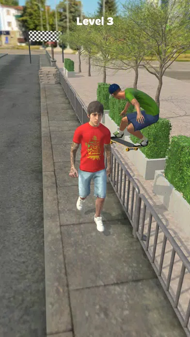 Capturas de tela do Skater!