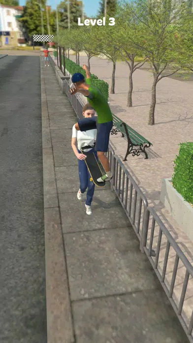Capturas de tela do Skater!