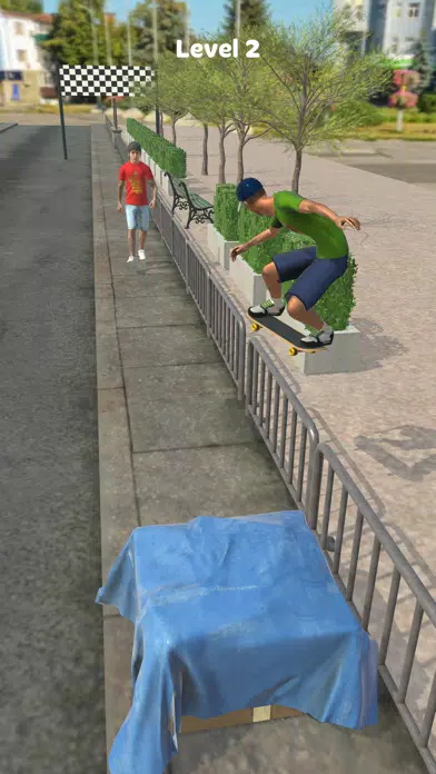 Capturas de tela do Skater!