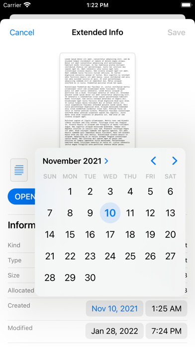 Extended File Info Screenshots