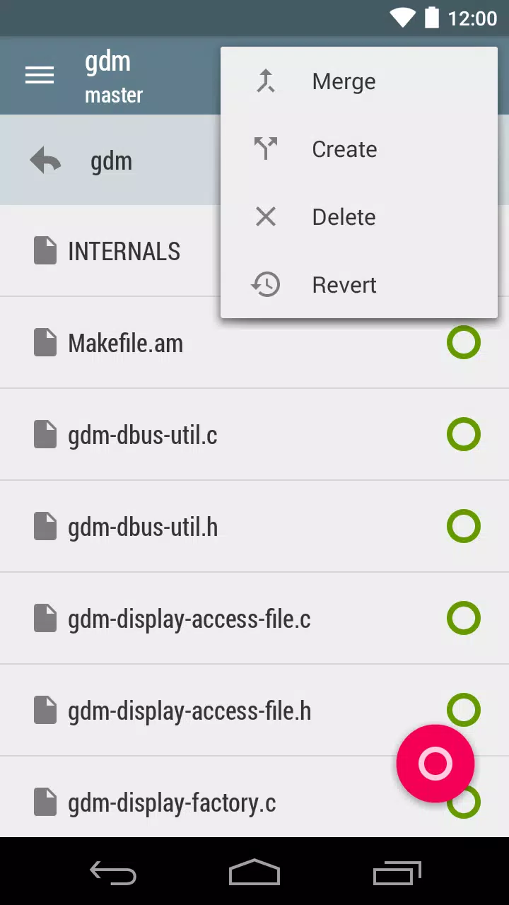 Pocket Git Screenshots