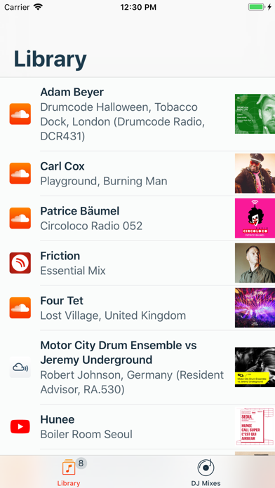 DJ Mixes, Sets and Podcasts Screenshots