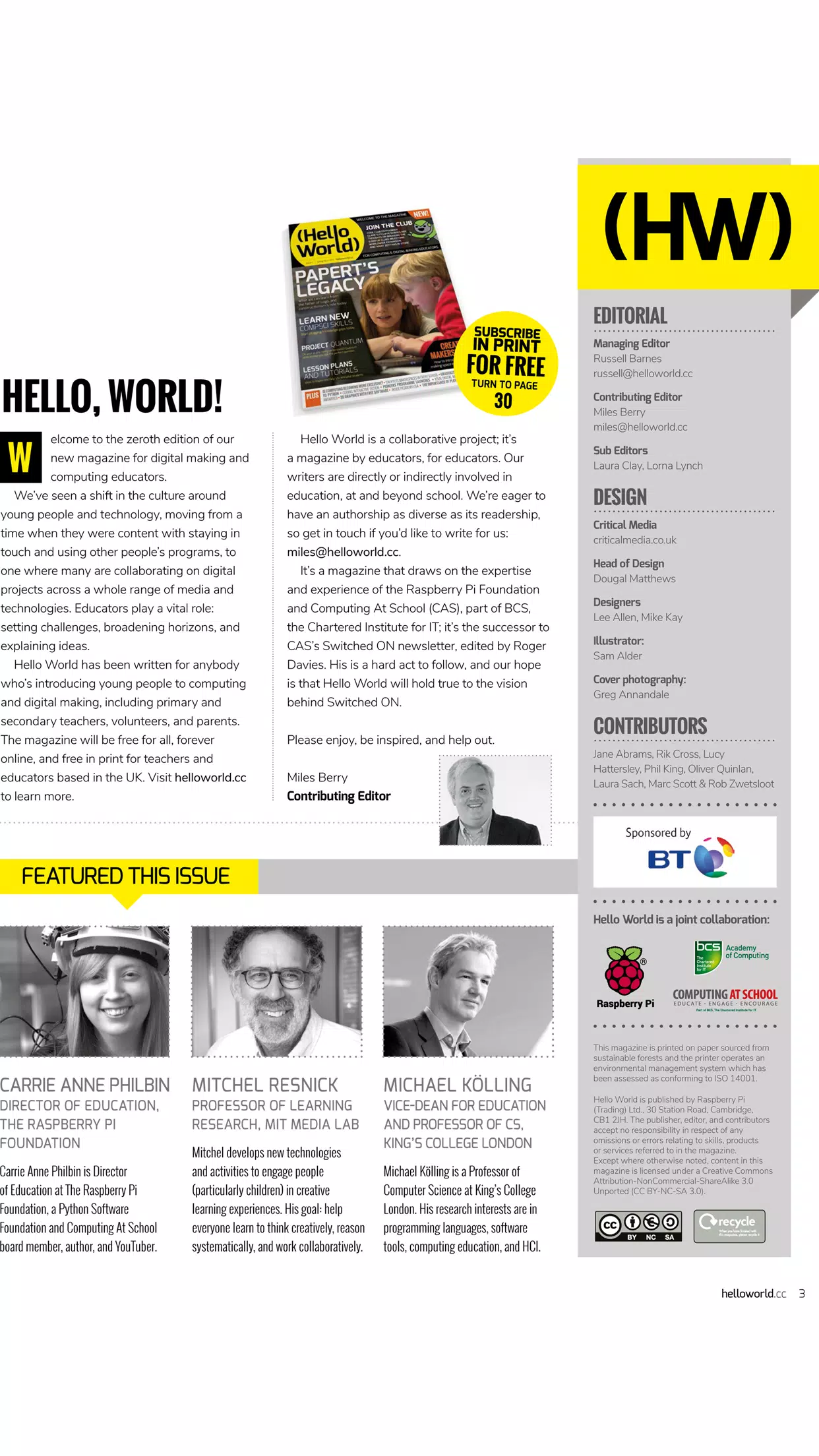Hello World magazine Screenshots