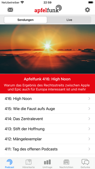 Funkgerät Screenshots