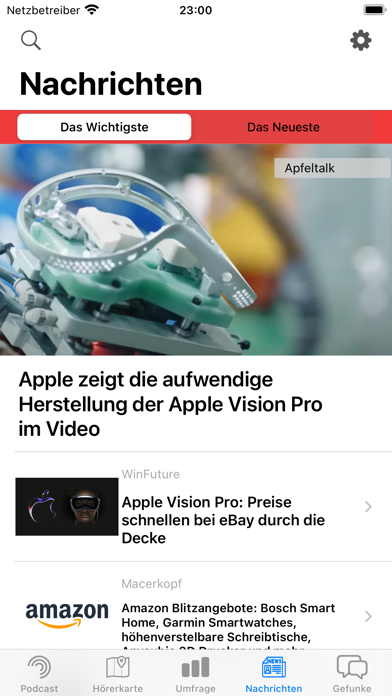 Funkgerät Screenshots