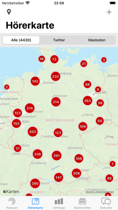 Funkgerät Screenshots