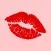 Lipstick Kiss Marks Stickers