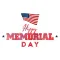 Happy Memorial Day Sticker Emo