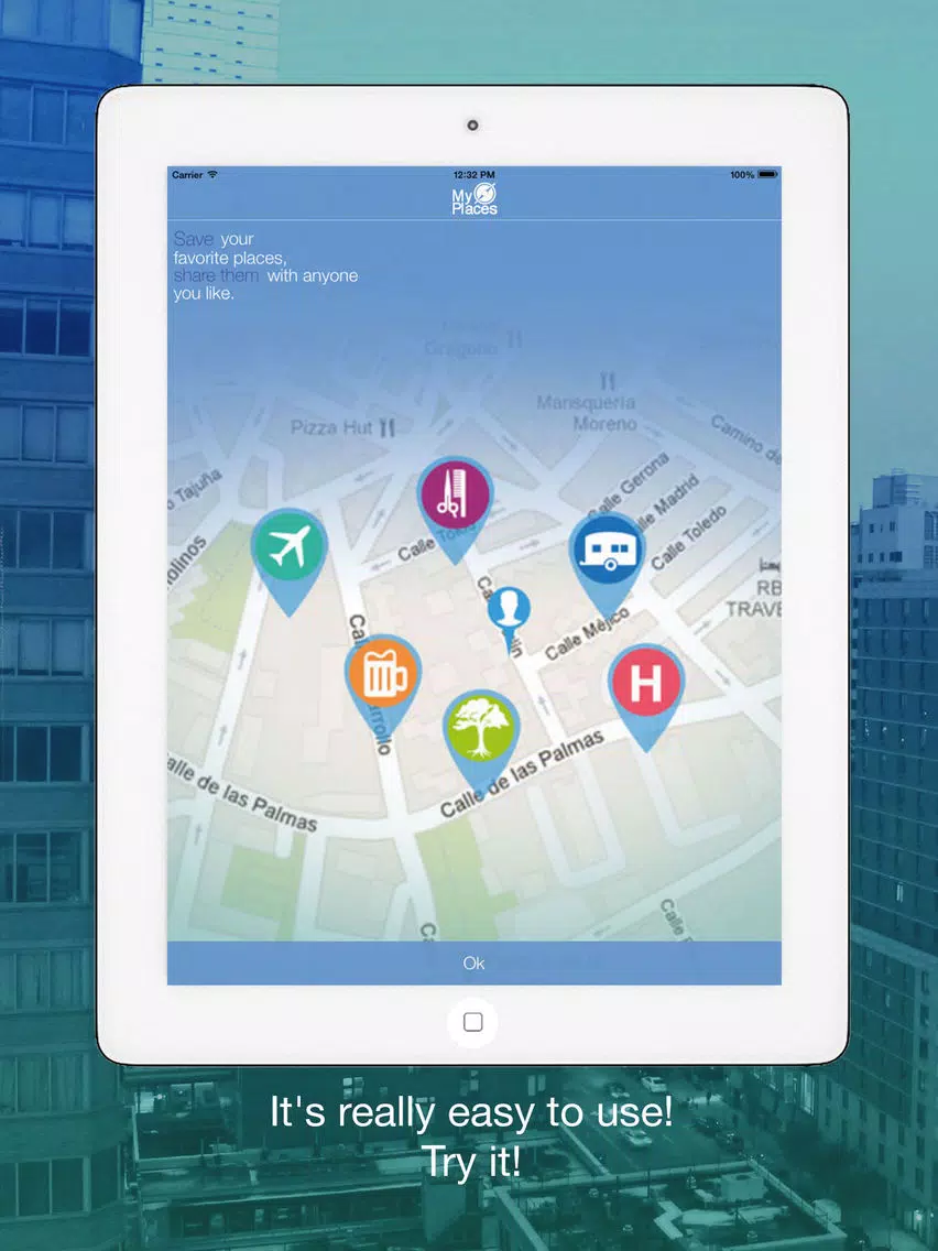 My Places: Save your favorite places iPad Screenshots