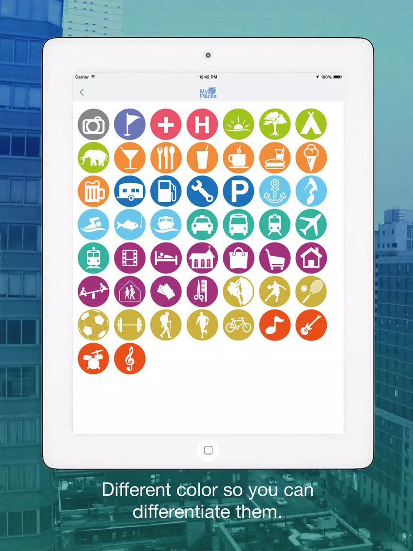 My Places: Save your favorite places iPad Screenshots