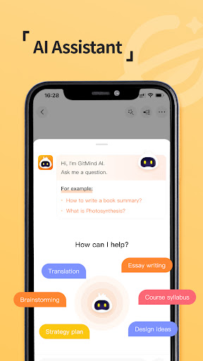 GitMind: AI Mind Map, Chatbot Screenshots
