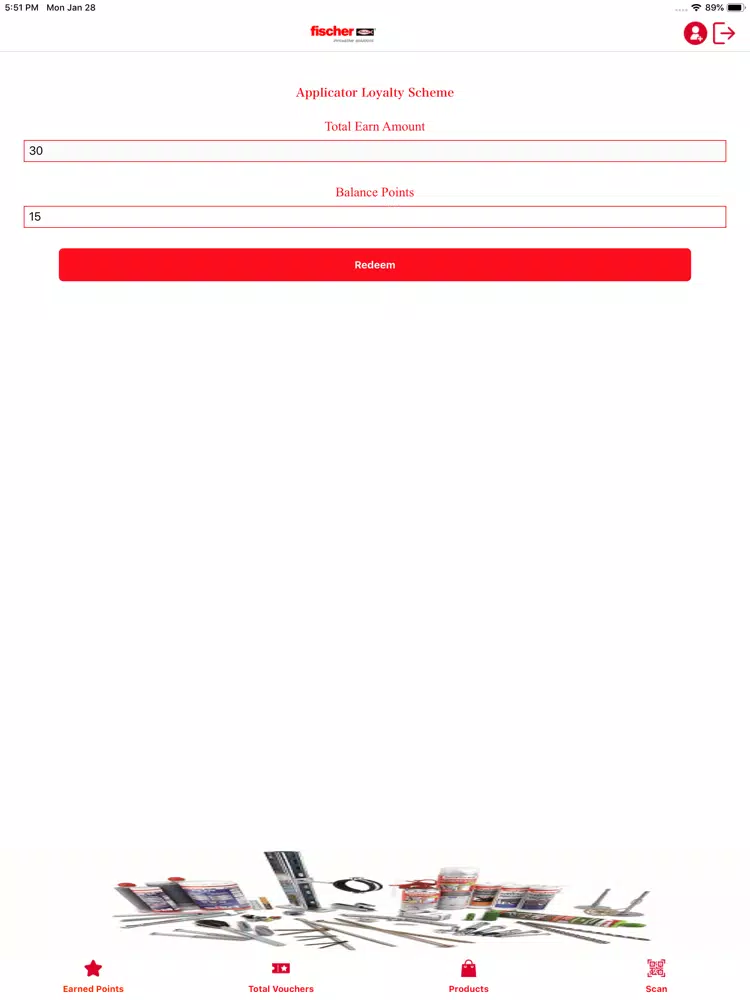 Fischer Loyalty iPad Screenshots