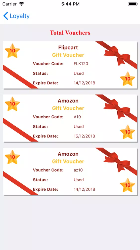 Fischer Loyalty Screenshots