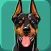 Doberman Pinscher Dog Emoji