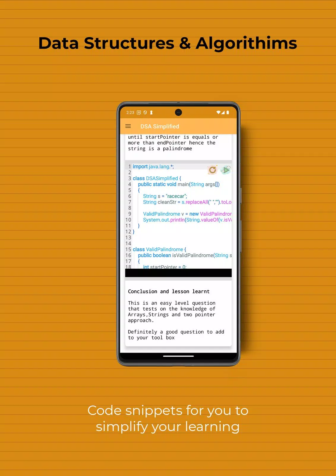 Data Structures and Algorithms Screenshots