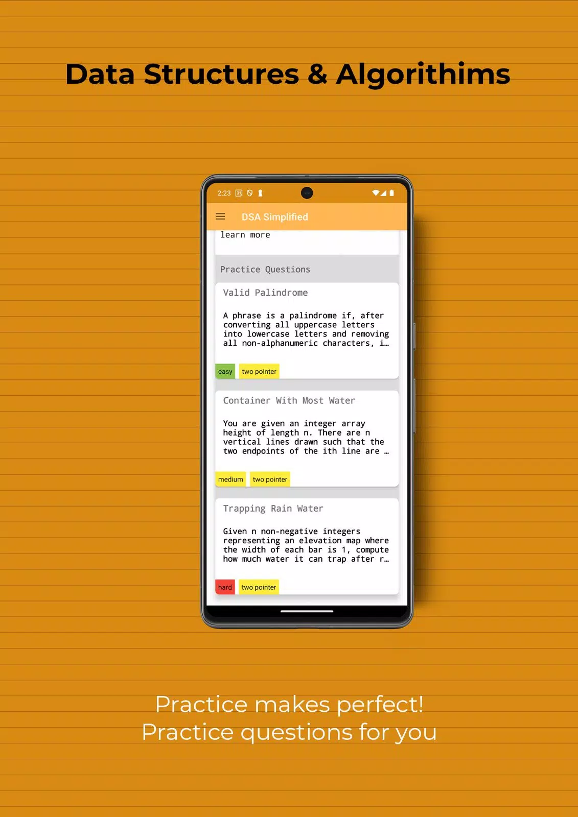 Data Structures and Algorithms Screenshots