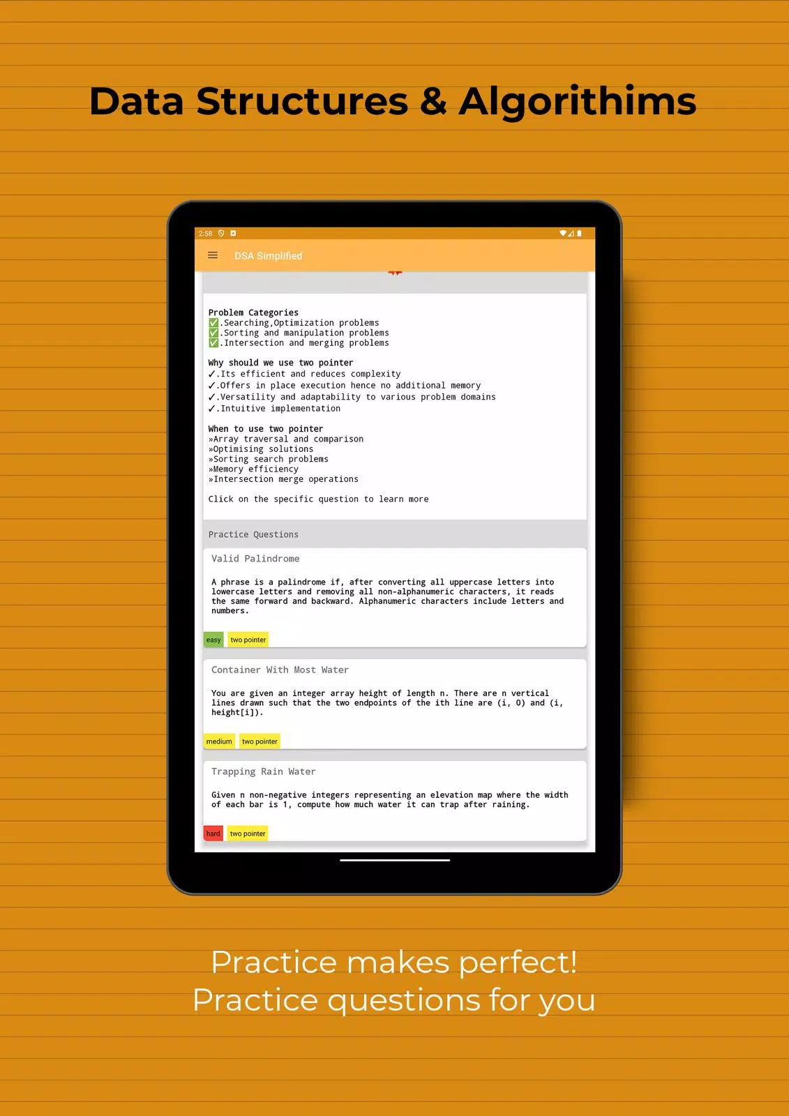 Data Structures and Algorithms Screenshots