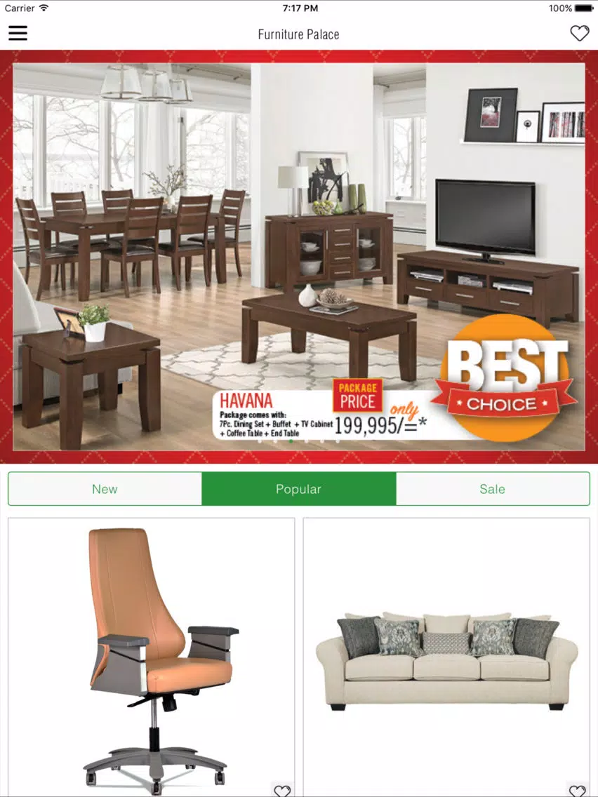 Furniture Palace Int (K) Ltd iPad 应用截图