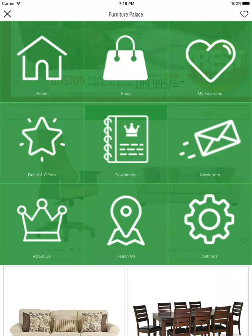 Furniture Palace Int (K) Ltd iPad 应用截图