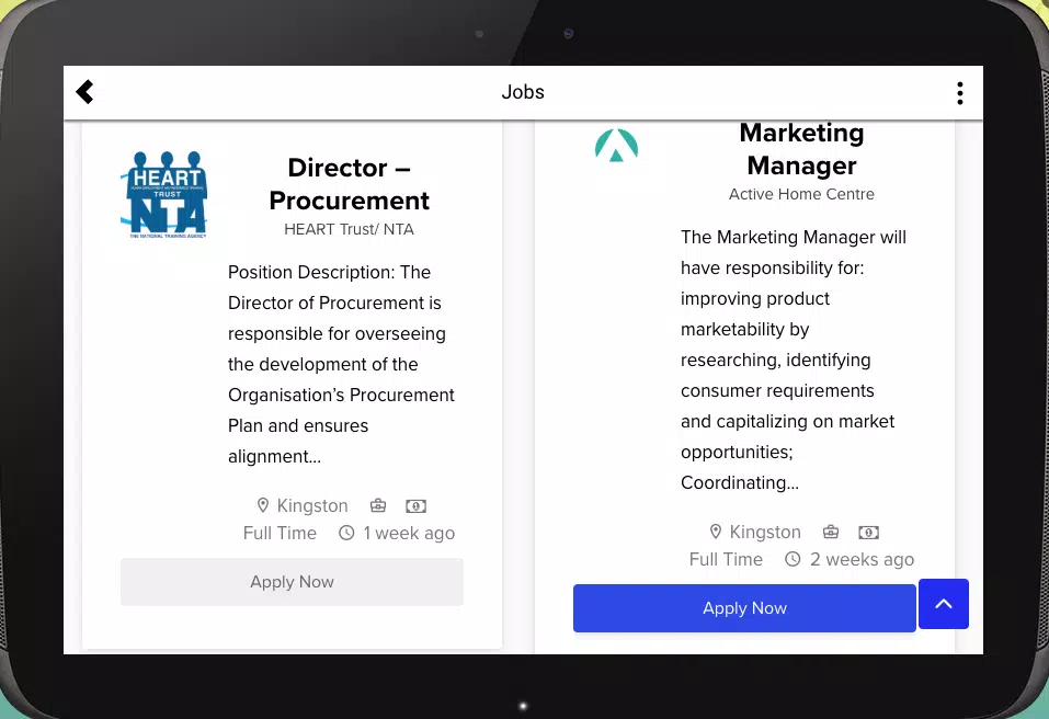 Jobs in Jamaica - Jamaican Medium Jobs Screenshots