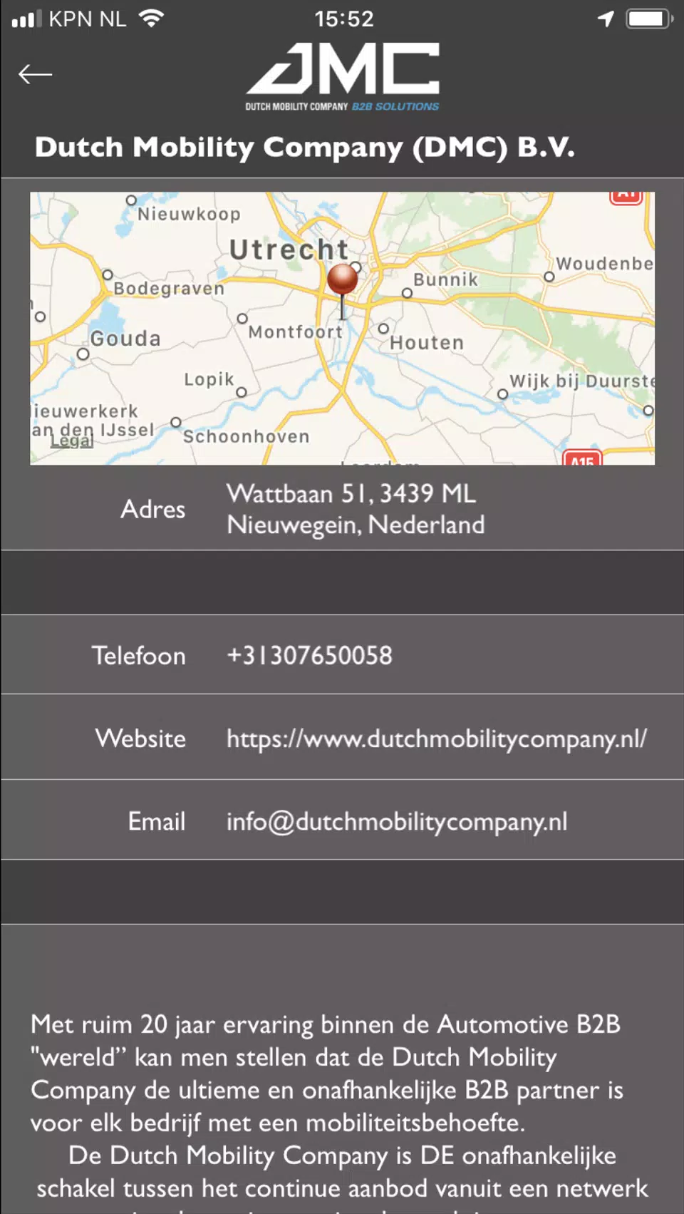 Dutch Mobility Company (DMC) Screenshots