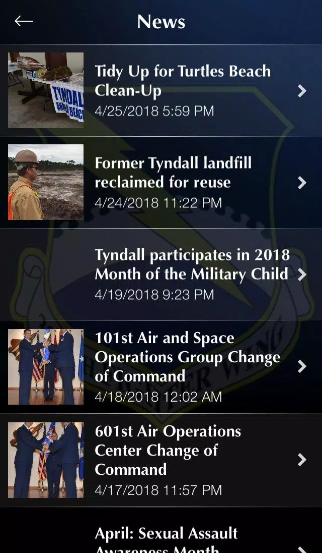 Tyndall Air Force Base Screenshots