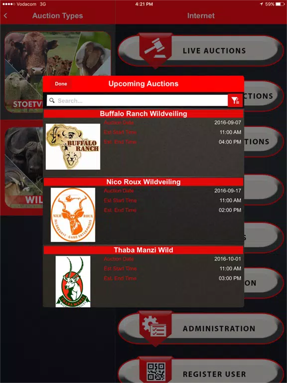 Vleissentraal iPad Screenshots