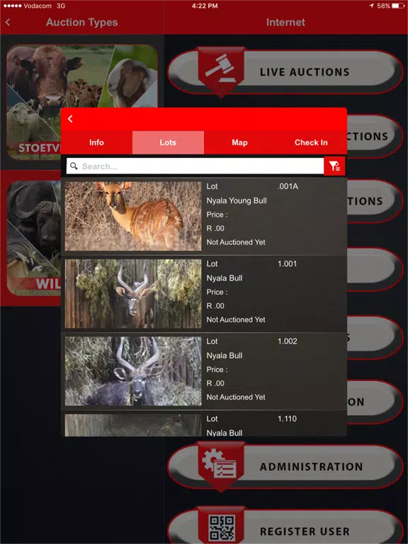 Vleissentraal iPad Screenshots