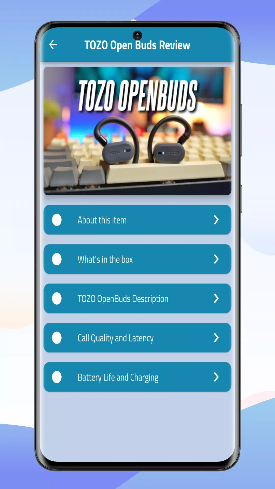 TOZO OpenBuds Guide Screenshots