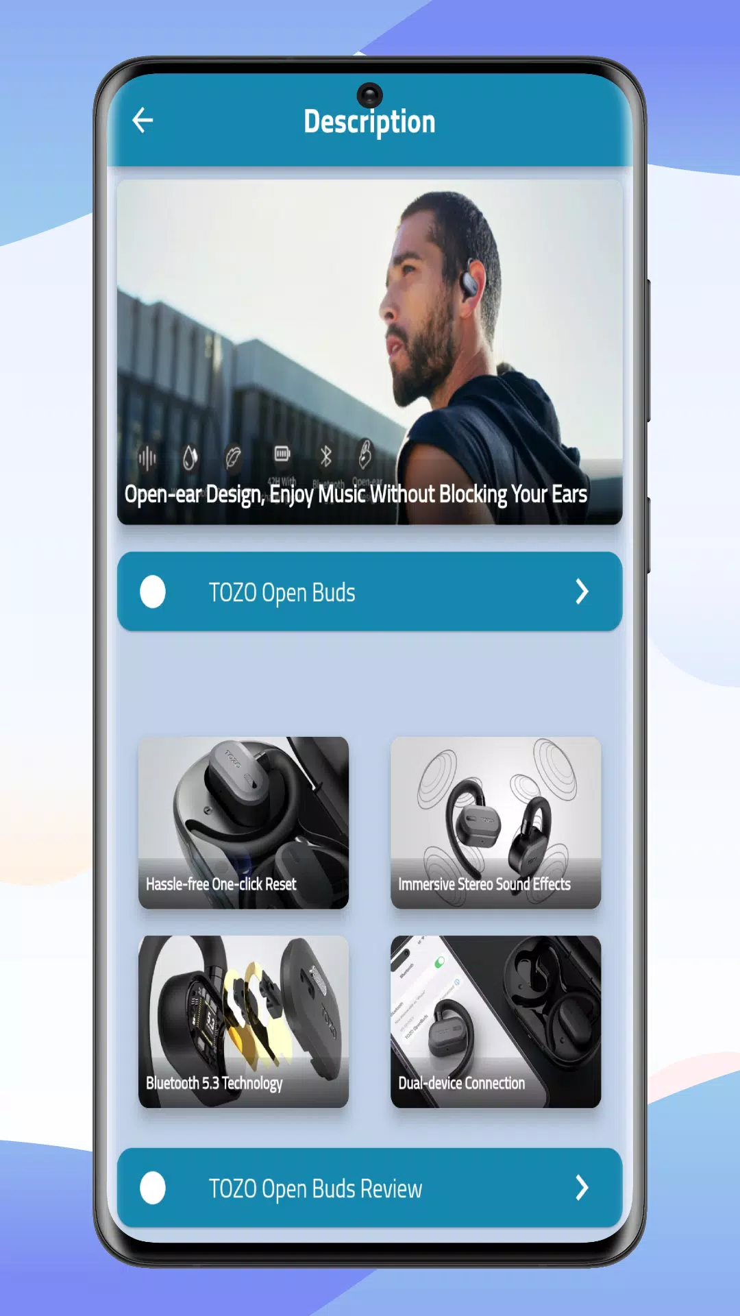 TOZO OpenBuds Guide Screenshots