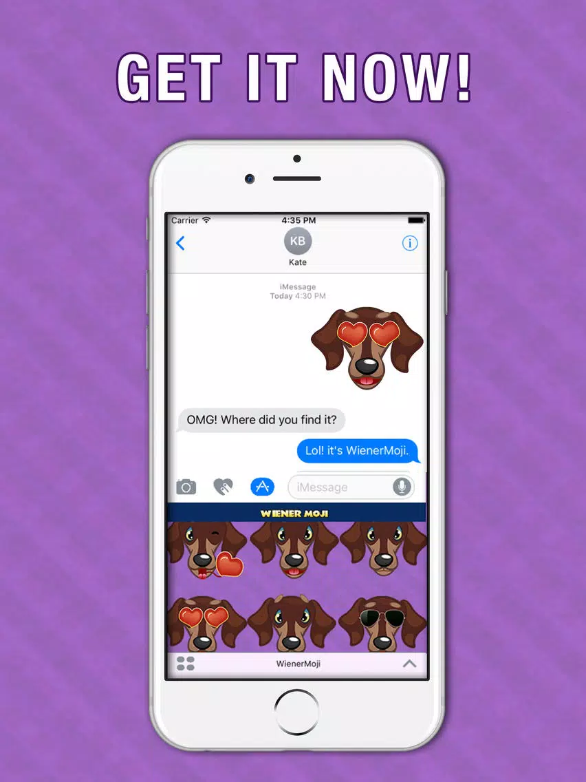 Screenshot di WeinerMoji - Dachshund Emoji & Stickers! iPad