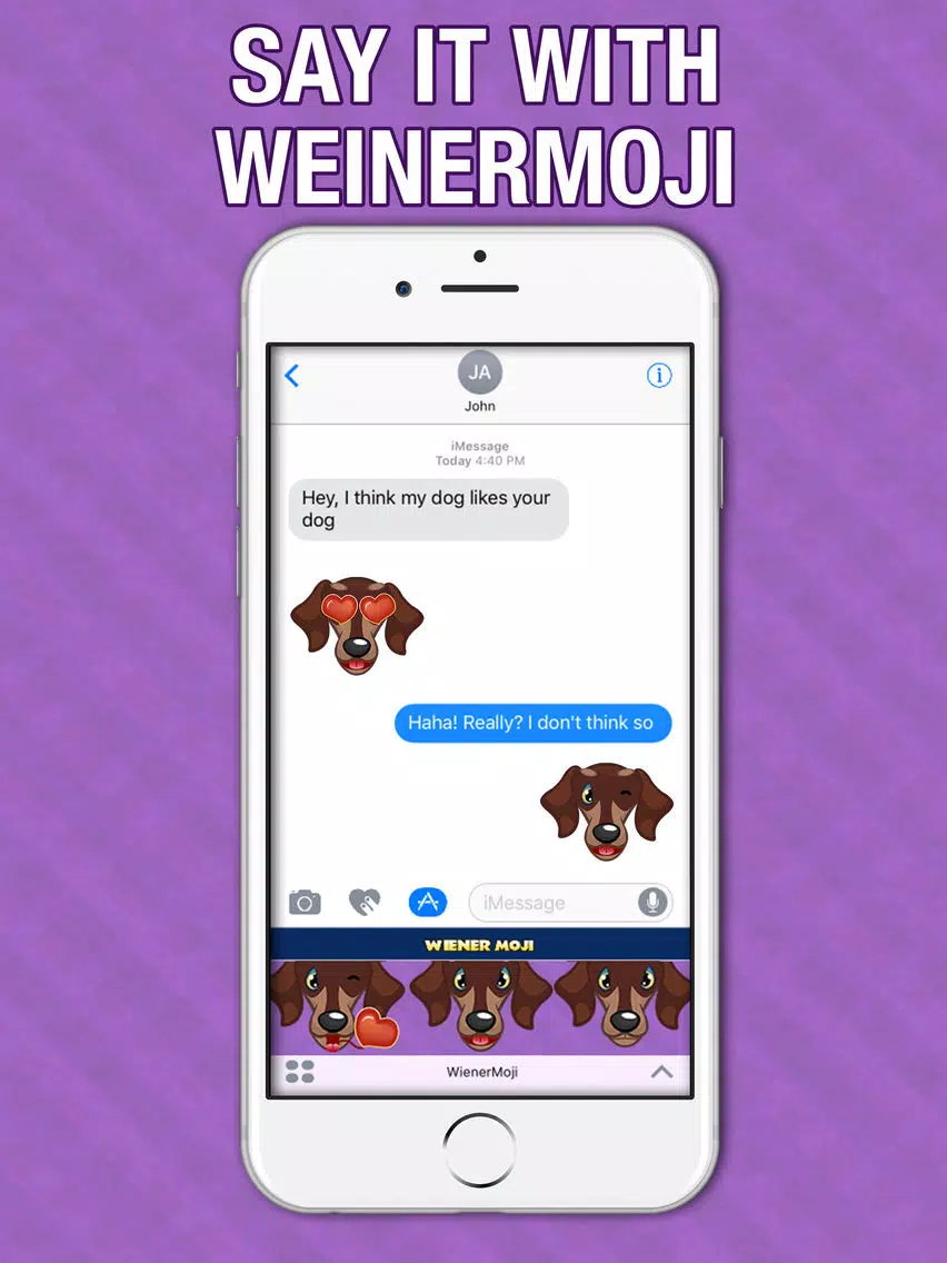 Screenshot di WeinerMoji - Dachshund Emoji & Stickers! iPad