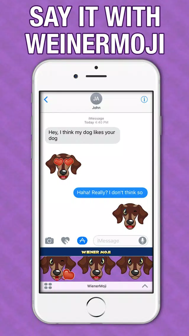 Screenshot di WeinerMoji - Dachshund Emoji & Stickers!