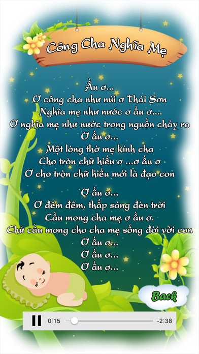 Vietnamese, English, Japanese lullabies Screenshots